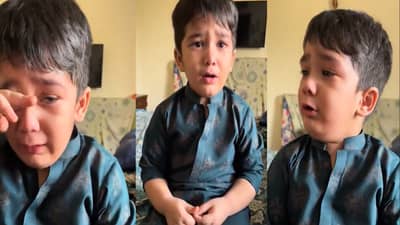 बकरी ईदला मुक्या प्राण्याची बळी, ढसाढसा रडला मुलगा; म्हणाला, माझ्या बकऱ्याला... Video व्हायरल