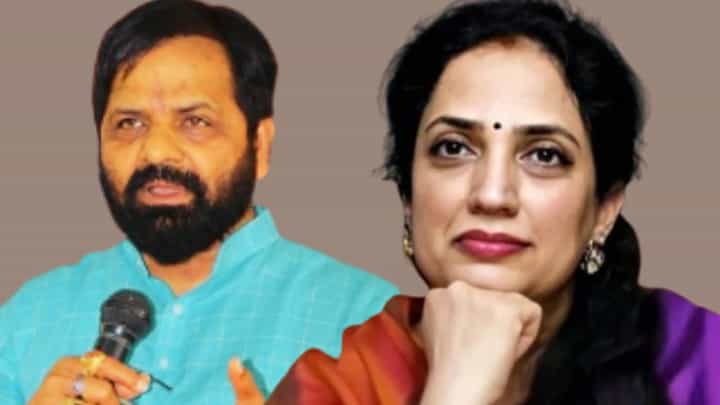 Bharat Gogawale : महिलांनी किती हस्तक्षेप करावा याला मर्यादा.., मंत्री गोगवलेंचं रश्मी ठाकरेंबाबत मोठं विधान Bharat Gogawale : महिलांनी किती हस्तक्षेप करावा याला मर्यादा.., मंत्री गोगवलेंचं रश्मी ठाकरेंबाबत मोठं विधान