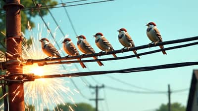 पक्ष्यांना विजेचा धक्का का बसत नाही? जाणून घ्या नेमकं कारण?
