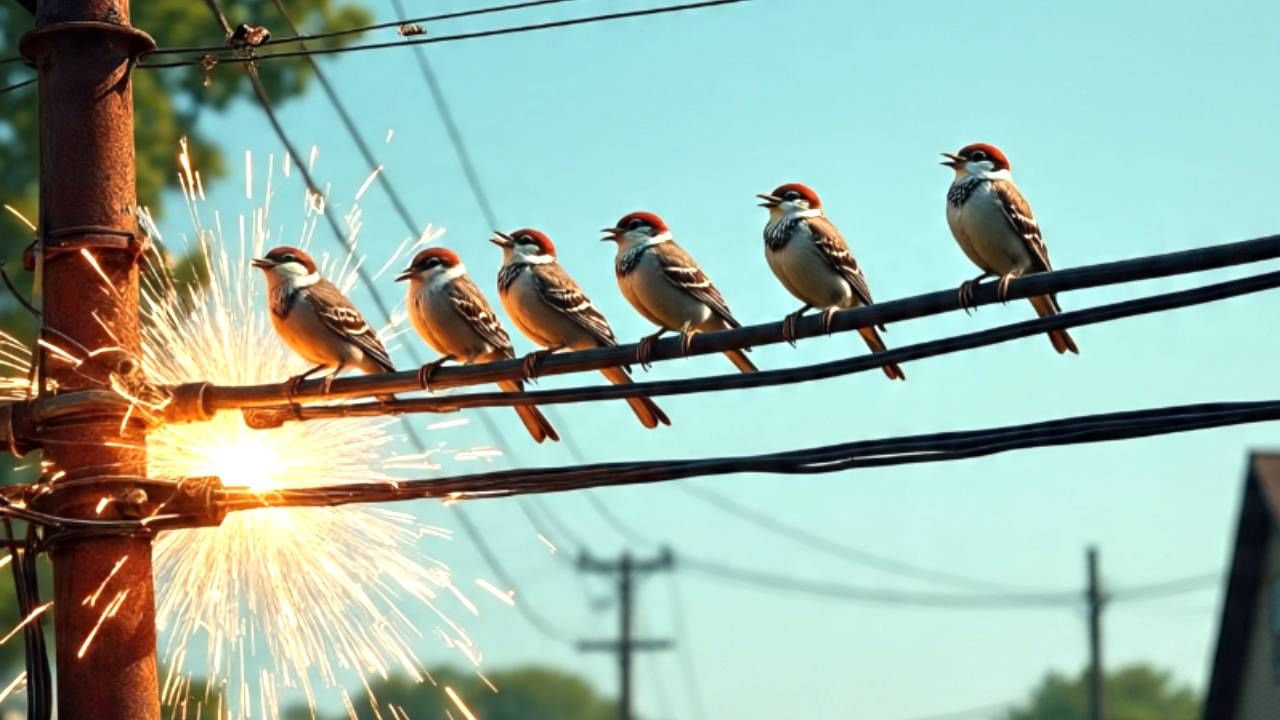 पक्ष्यांना विजेचा धक्का का बसत नाही? जाणून घ्या नेमकं कारण?
