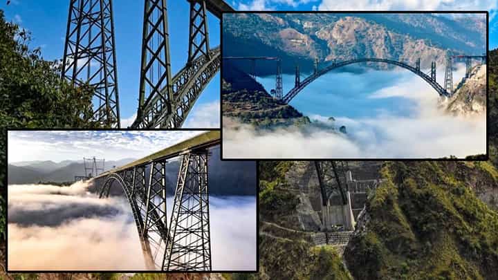 Chenab Bridge : जगातील सर्वात उंच चिनाब पूल! पाहा एक झलक Chenab Bridge : जगातील सर्वात उंच चिनाब पूल! पाहा एक झलक