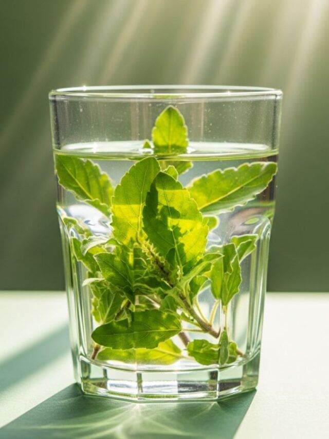 आरोग्यासाठी तुळसचे पाणी फायदेशीर, नियमित घेण्याचे पाच फायदे जाणून घ्या