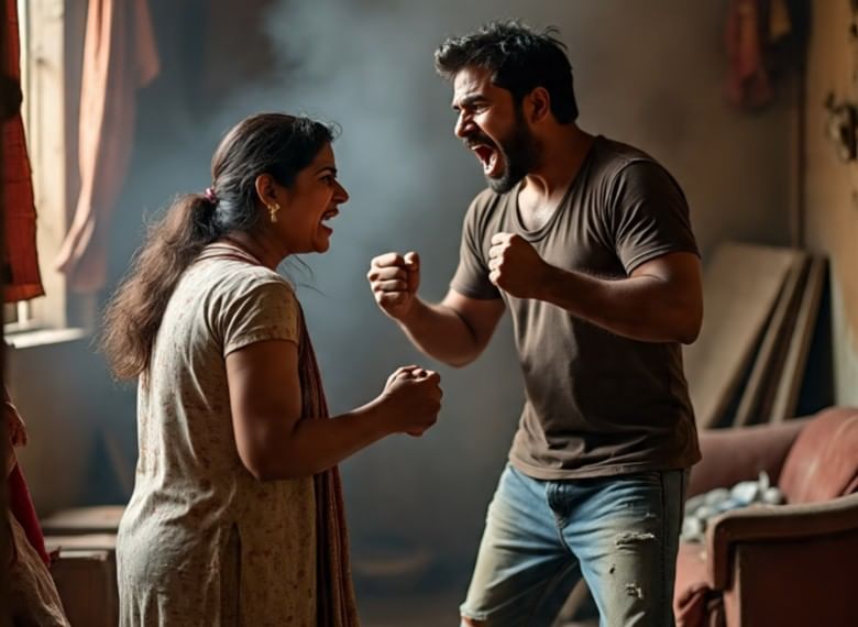 सांगलीत कौटुंबिक वादातून पतीने पत्नीचा झोपेत असतानाच लाकडी दांडक्याने डोक्यात बेदम मारहाण करून निर्घुण खून केल्याची धक्कादायक घटना उघडकीस आली.सदर खुनाची घटना ही आज (26 जून) पहाटे चार वाजण्याच्या सुमारास घडली. सकाळी हा प्रकार उघडकीस आला आहे. संशयित पतीने 8 आणि 10 वर्षांच्या दोन मुलांसह घटनास्थळावरून पलायन केले. (सांकेतिक फोटो- फोटो सौजन्य- मेटा एआय) 