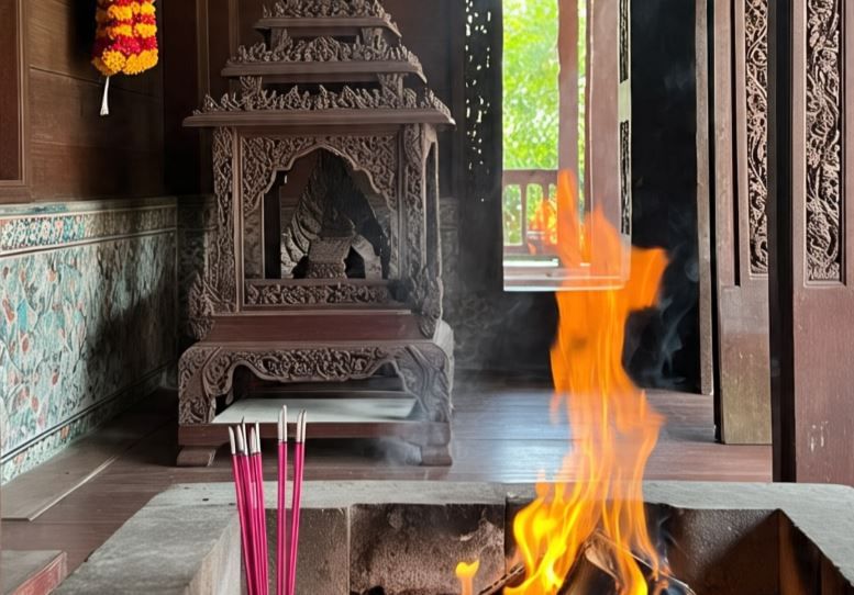 ज्योतिषशास्त्रानुसार मंदिरात आग लागण्याचे अनेक संकेत आहेत. मंदिरात आग लागल्यास बदल, उर्जेचे संतुलन याचे संकेत मिळतात. 