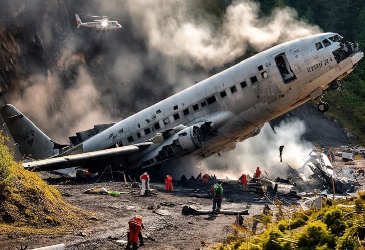 मंगळुरू येथे 22 मे 2010 रोजी एअर इंडिया एक्स्प्रेसचे बोईंग 737-800 हे विमान कर्नाटकमधील मंगळुरू आंतरराष्ट्रीय विमानतळावर उतरत होते. यावेळी या विमानाचा अपघात झाला होता. या अपघातात 158 लोकांचा मृत्यू झाला होता. (सांकेतिक फोटो, फोटो सौजन्य- मेटा एआय)