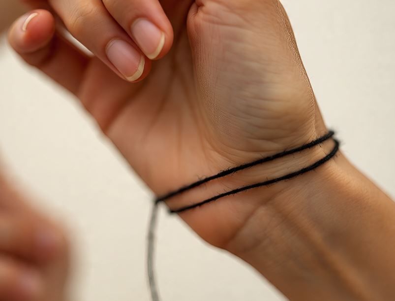 मात्र काही लोकांनी काळा धागा बांधणं टाळायला हवं. काही राशीच्या लोकांनी तर हे विशेष रुपाने टाळायला हवं. या लोकांनी काळा धागा बांधल्यास मोठे नुकसान होऊ शकते. (सांकेतिक फोटो, फोटो सौजन्य- मेटा एआय)