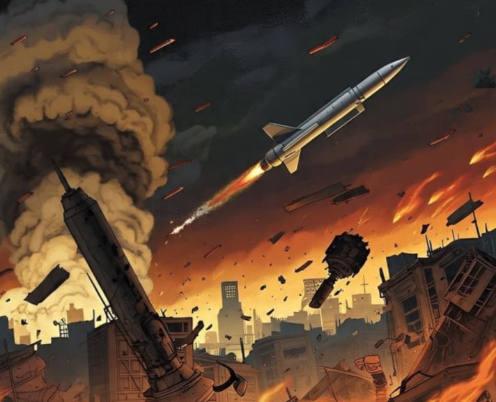 इस्रायलच्या लष्कराने तेहरान तसेच मंत्रालयावर हल्ला केल्यानंतर इराणने प्रत्युत्तरादाखल ही मोठी कारवाई केल्याचे म्हटले जात आहे. (सांकेतिक फोटो, फोटो सौजन्य- मेटा एआय)