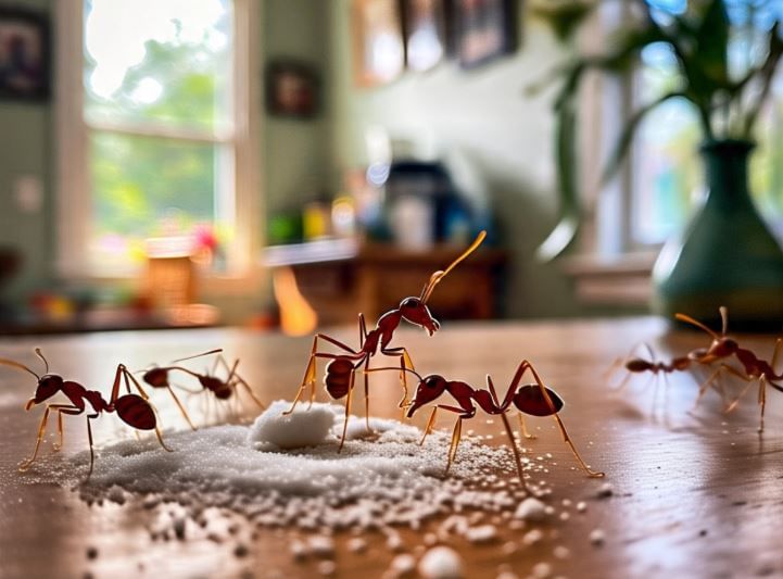 घरात अचानक मोठ्या प्रमाणात मुंग्या दिसणं ही सामान्य बाब असल्याचं बोललं जातं. पण ज्योतिषशास्त्र आणि वास्तूशास्त्रात याचे काही संकेत आहेत. (सांकेतिक फोटो, फोटो सौजन्य- मेटा एआय)