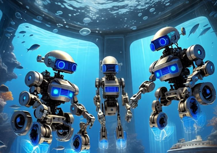 सिडनी विद्यापीठाच्या नेतृत्त्वात दक्षिण प्रशांत महासागरात संधोधन केले जात आहे. या संशोधणासाठी खोल समुद्रात काम करू शकणाऱ्या रोबोट्सची मदत घेण्यात येत आहे. (सांकेतिक फोटो, फोटो सौजन्य- मेटा एआय)