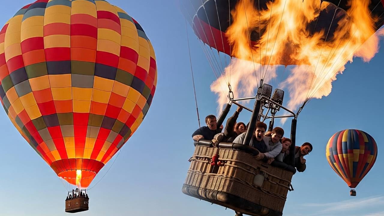 Video : आकाशात शेकडो फूट उंचावर हॉट एअर बलूनला आग, 8 जणांचा खाली पडून मृत्यू; हादरवून टाकणारा व्हिडीओ समोर!