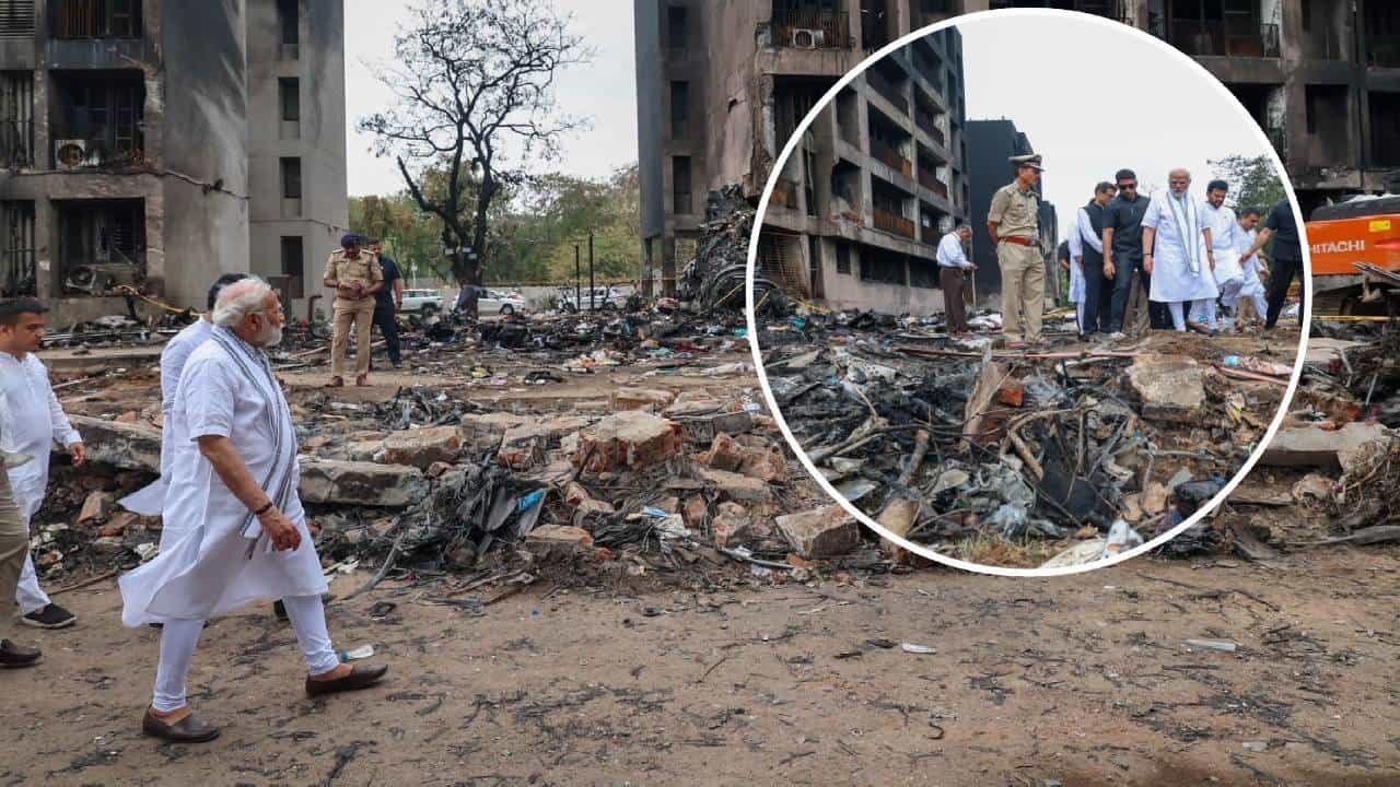 Air India Plane Crash : PM मोदींनी अहमदाबादच्या दुर्घटनास्थळाची केली पाहणी अन्..