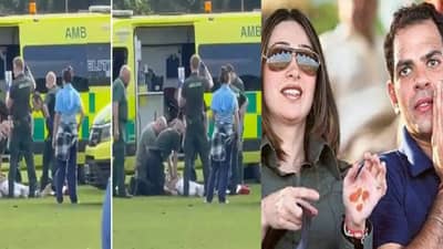 मैदानातच झोपवलं, सलाईन लावली, हेलिकॉप्टर मागवलं... करिश्माच्या नवऱ्याचा मृत्यूपूर्वीचा व्हिडीओ व्हायरल