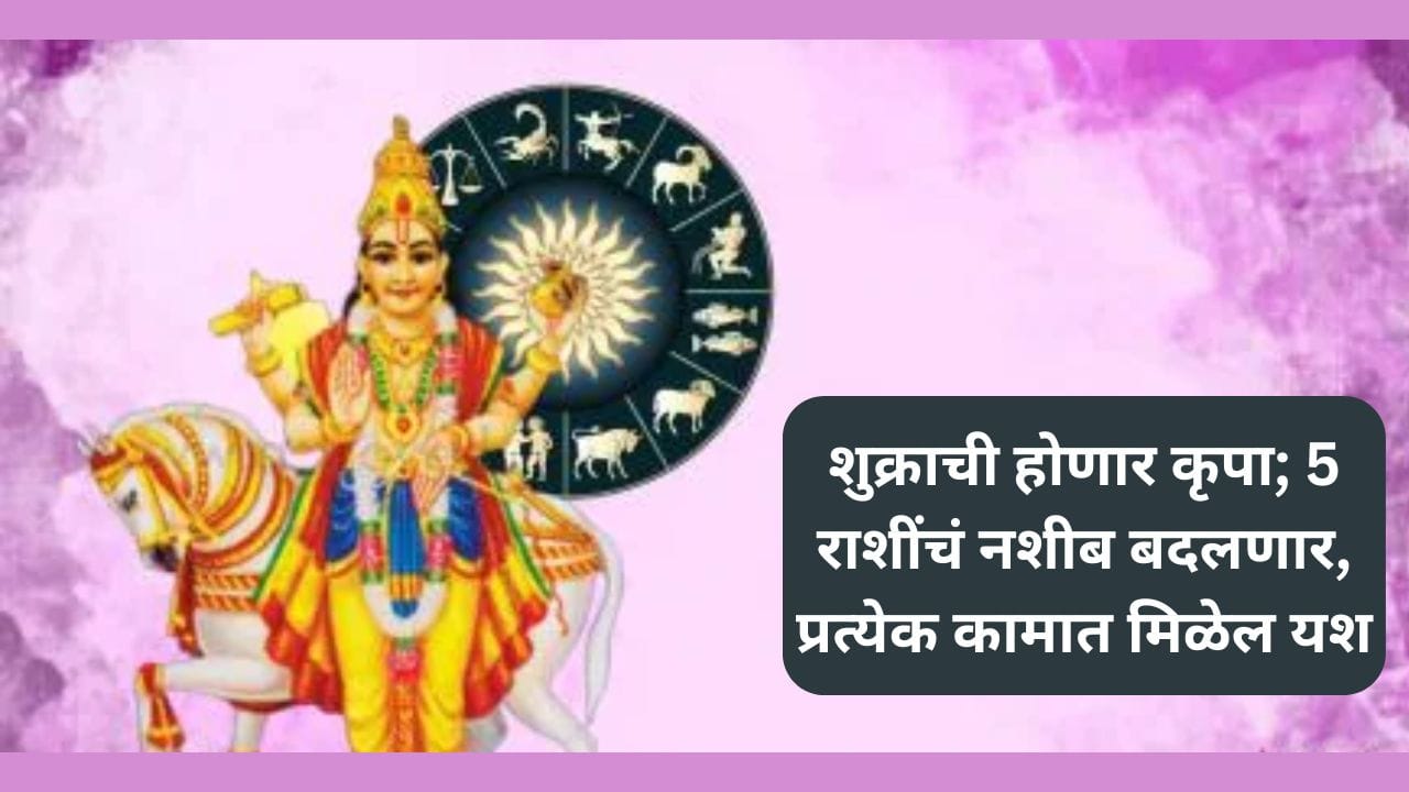Shukra Gochar : शुक्र ग्रहाचं द्विदलीय नक्षत्र परिवर्तन; ५ राशींचे भाग्य बदलेल, आयुष्यात येतील सुखाचे क्षण