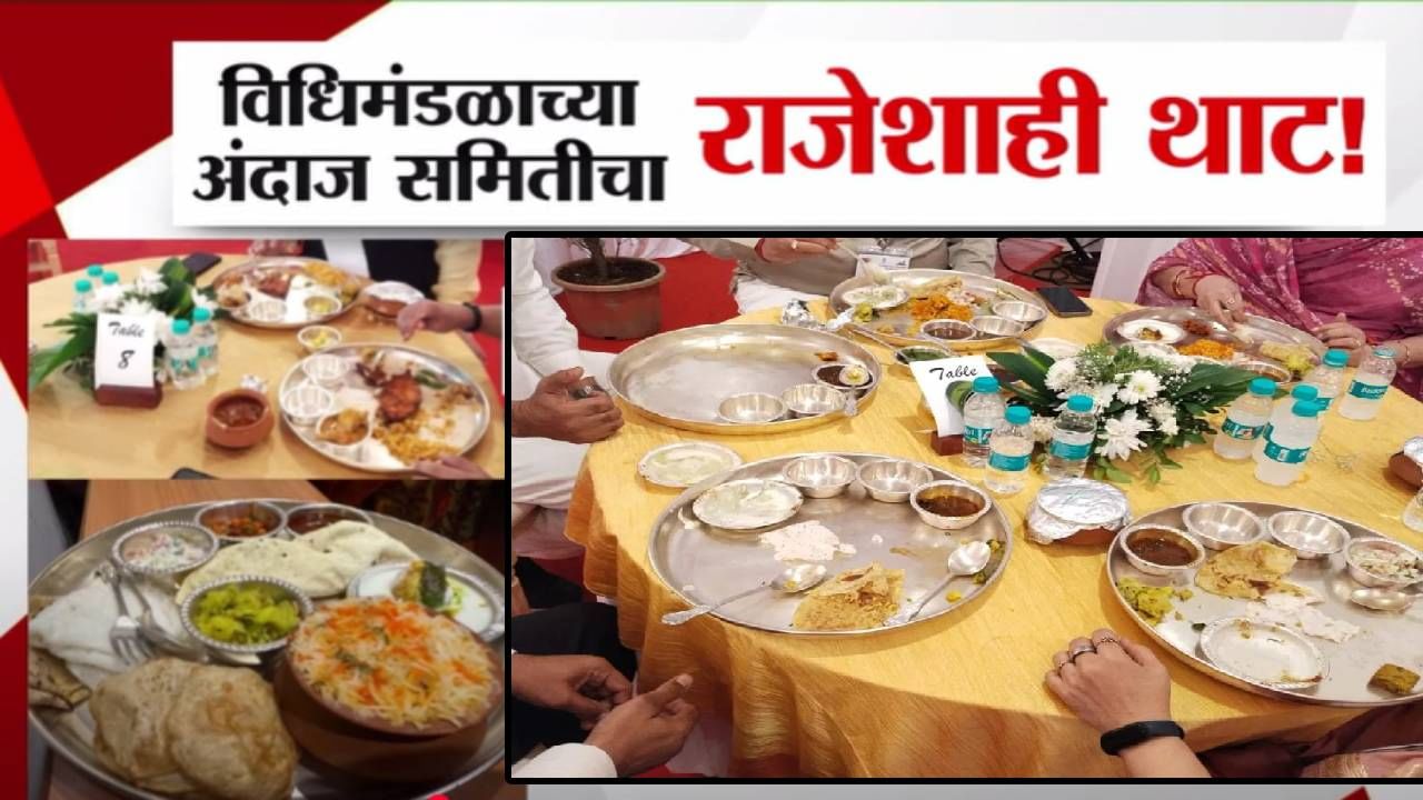 खासदार-आमदारांचा राजेशाही थाट, चांदीच्या थाळीत पंचपक्वान्नांचा बेत... चर्चेनंतर विधीमंडळ सूत्रानं म्हटलं ते ताट चांदीचं नाही तर...