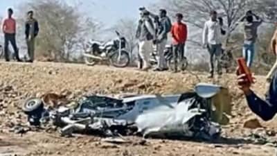 मोठी बातमी! वायूसेनेचं विमान कोसळलं; भीषण अपघात, बचाव कार्य सुरू