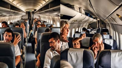 विमान उड्डाण घेणारच होतं, तेवढ्यात केबिनमध्ये असं काही दिसलं... प्रवासी सीट सोडून पळायला लागले? असं काय घडलं?