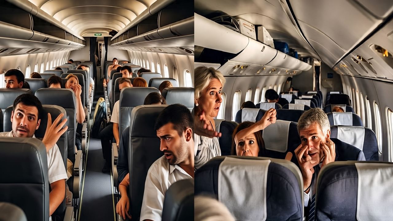 विमान उड्डाण घेणारच होतं, तेवढ्यात केबिनमध्ये असं काही दिसलं... प्रवासी सीट सोडून पळायला लागले? असं काय घडलं?