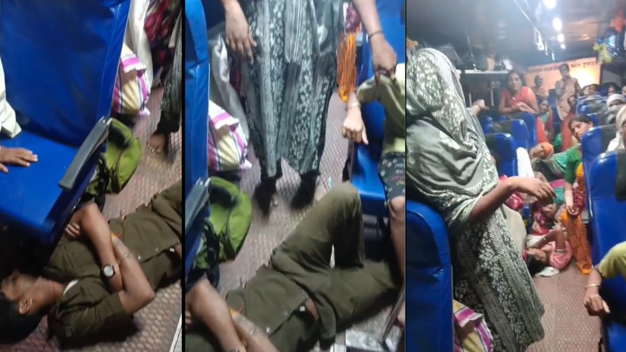 बसमध्ये पंढरपूरवरुन निघाले वारेकरी, बसमधील चालक-वाहक दारुच्या नशेत, 37 प्रवाशांचा जीव धोक्यात बसमध्ये पंढरपूरवरुन निघाले वारेकरी, बसमधील चालक-वाहक दारुच्या नशेत, 37 प्रवाशांचा जीव धोक्यात