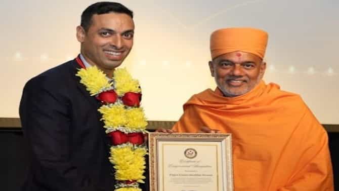 BAPS स्वामीनारायण संप्रदायाचे संत डॉ ज्ञानवत्सलदास स्वामींच्या आध्यात्मिक कार्याची दखल, अमेरिकेत विविध ठिकाणी सन्मान