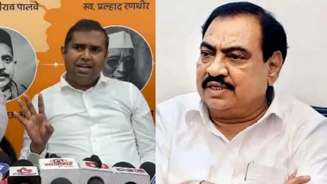 एकनाथ खडसेंचे अनैतिक संबंध, तुमचे किस्से... आमदाराचा पत्रकार परिषदेत धक्कादायक आरोप; राजकीय वर्तुळात खळबळ