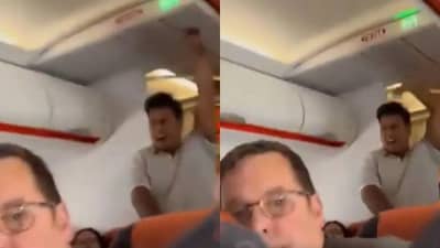 अल्लाह हू अकबर-फ्लाइट बॉम्बने उडवेन.. भर विमानात पॅसेंजरचा हंगामा, व्हिडीओ व्हायरल