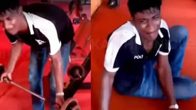 Viral Video : जिममध्ये घुसून चोरी करणं पडलं महागात, अशी शिक्षा मिळाली की चोराने धंदाच बदलला..