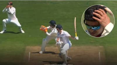 Video : कॅच सोडला की वाचला! हॅरी ब्रकूने मारला जोरदार फटका, शुबमन गिलने प्रयत्न केला पण...