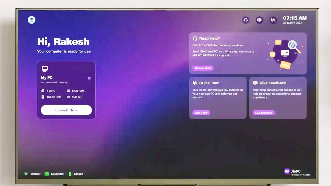 यामध्ये कोणताही लॉक-इन पीरियड नाही. तुम्हाला वाटेल तेव्हा ही सेवा बंद करता येते. त्यासाठी सॉफ्टवेअर, हार्डवेअरच्या अपग्रेडची गरज नाही. प्लग इन करा. साईन अप करा आणि कम्युटरचा अनुभव घ्या. 