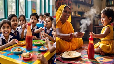 तुम्हीपण तुमच्या मुलांना केचपसोबत चपाती-पराठा देता का? नुकसान माहितीये का?
