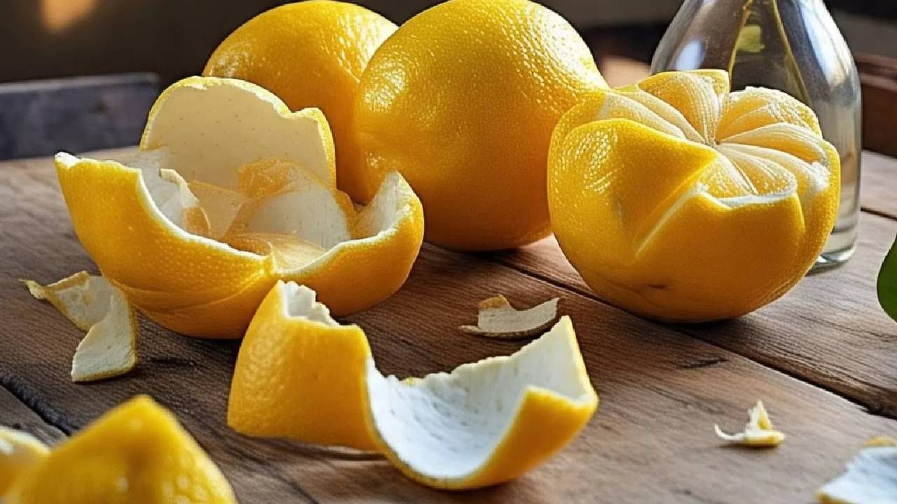 आयुर्वेद तज्ज्ञ किरण गुप्ता यांच्या मते, लिंबाच्या सालीमध्ये अँटीऑक्सिडंट्स आणि व्हिटॅमिन सी सारखे पोषक घटक असतात. त्यामुळे रोगप्रतिकारक शक्ती वाढवण्यासाठी फायदेशीर ठरू शकते. कारण व्हिटॅमिन सी रोगप्रतिकारक शक्ती वाढविण्यास मदत करते. ( Credit : Meta AI)