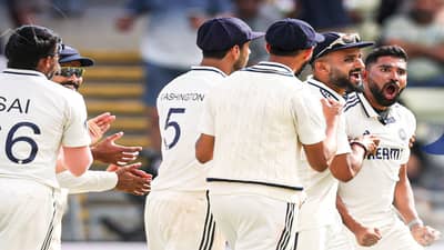 ENG vs IND : सिराज-आकाश दीपचा धमाका, इंग्लंडचं 407 वर पॅकअप, भारताला 180 धावांची मोठी आघाडी