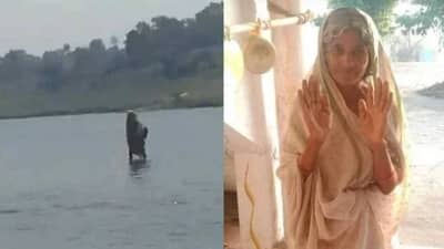 तिला पाण्यावर चालताना पाहताच लोकांनी जोडले हात, मग सत्य समोर येताच डोक्याला लावला हात, म्हणाले कसा पोपट झाला