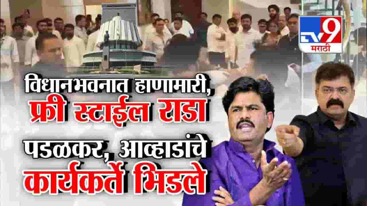 VIDEO : आधी मंत्रालय आता विधानभवन? सगळीकडे हाणामारी, महाराष्ट्रात नेमकं चाललंय काय?