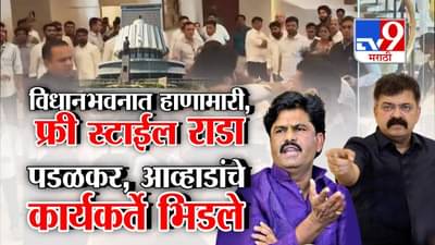 VIDEO : आधी मंत्रालय आता विधानभवन? सगळीकडे हाणामारी, महाराष्ट्रात नेमकं चाललंय काय?