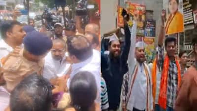 आधी शाब्दिक चकमक... नंतर फटाके फुटले... पोलिसांचा विरोध झुगारत मालेगावात जल्लोष, बॉम्बस्फोटाचा निकाल येताच हिंदुत्ववादी रस्त्यावर