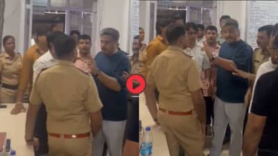 आवाज खाली करा, हातवारे केले तर...; रोहित पवारांना पोलीस ठाण्यात राग अनावर, VIDEO व्हायरल