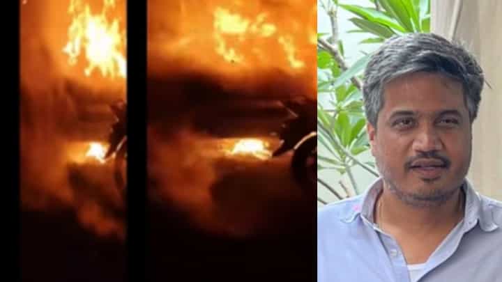 जहागिरी गेली पण..; गाडी जाळण्याचा व्हिडीओ शेअर करत रोहित पवारांची सरकारवर आगपाखड जहागिरी गेली पण..; गाडी जाळण्याचा व्हिडीओ शेअर करत रोहित पवारांची सरकारवर आगपाखड