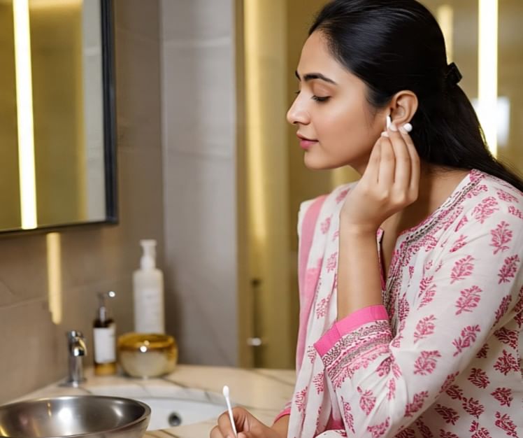 कानांचा पडदा फार नाजूक असतो. त्यामुळे रुई कानांच्या पडद्यांना लागली तर तो फाटण्याची भीती असते. (सांकेतिक फोटो, फोटो सौजन्य- मेटा एआय) 