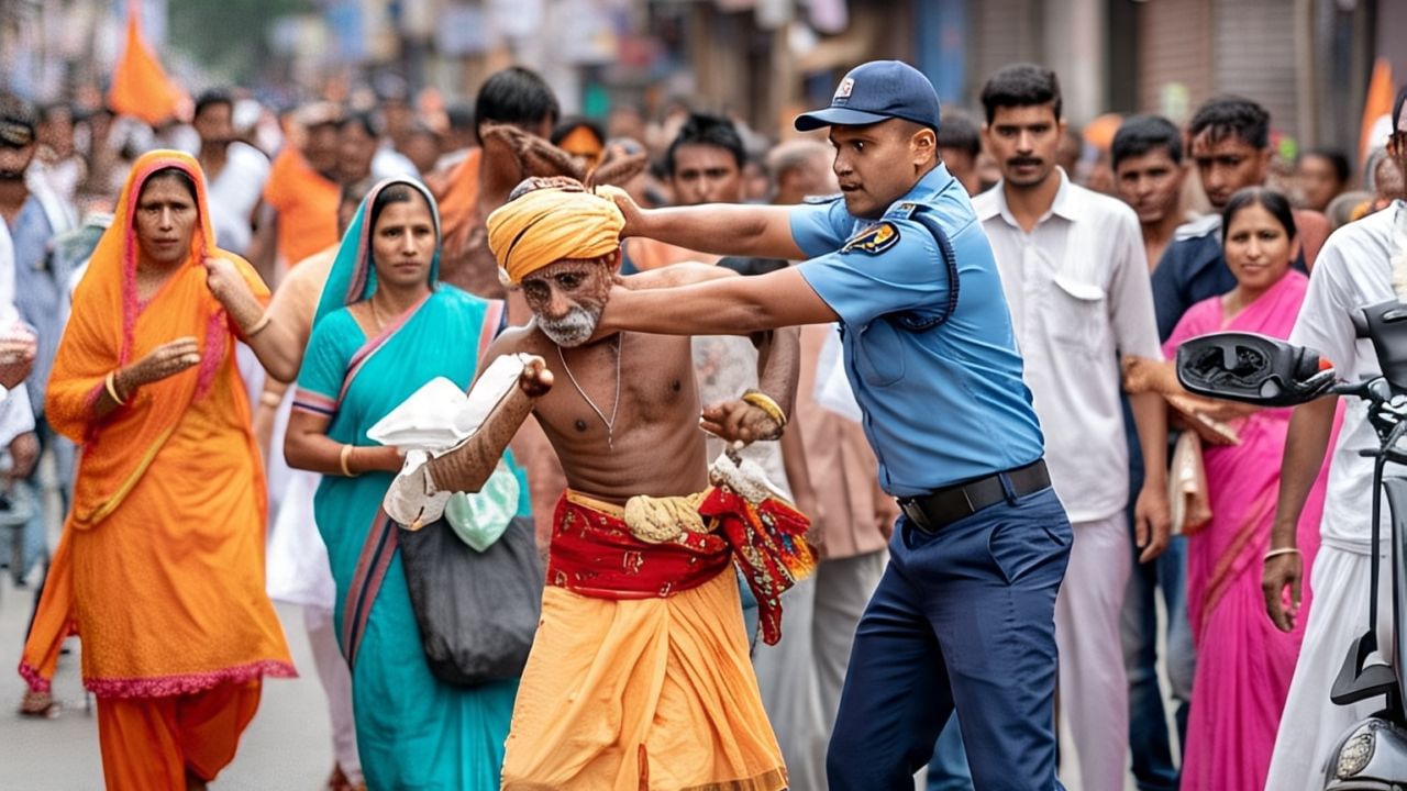 पंढरपूर: दर्शन रांगेत भाविकाला सुरक्षा रक्षकाकडून बेदम मारहाण; भाविक रक्तबंबाळ