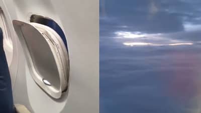 हवेत असतानाच विमानाची खिडकी तुटलेली अन् लटकत होती...; घाबरलेल्या प्रवाशाने काढला व्हिडिओ, गोवा-पुणे प्रवासादरम्यान धक्कादायक प्रकार