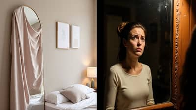 तुमच्या बेडरुममध्येही आरसा आहे? झोपण्याआधी तो कपड्याने झाका, अन्यथा कुटुंबावर येऊ शकतं आजारपणाचं संकट