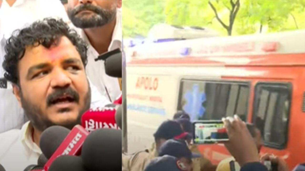 अजितदादांच्या भेटीनंतर लातूरकडे निघालेल्या विजय घाडगे यांची वाटेतच तब्येत बिघडली, ॲम्बुलन्समध्येच उपचार सुरू