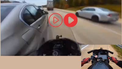 हा व्हिडिओ पाहिल्यावर कळेल 1 सेकंदाचे महत्त्व, मृत्यूच्या दारातून परत आला बाईकस्वार