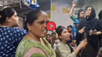 मराठी बोला नाहीतर बाहेर निघा; मुंबईच्या लोकल ट्रेनमध्ये मोठा वाद, व्हिडिओ व्हायरल