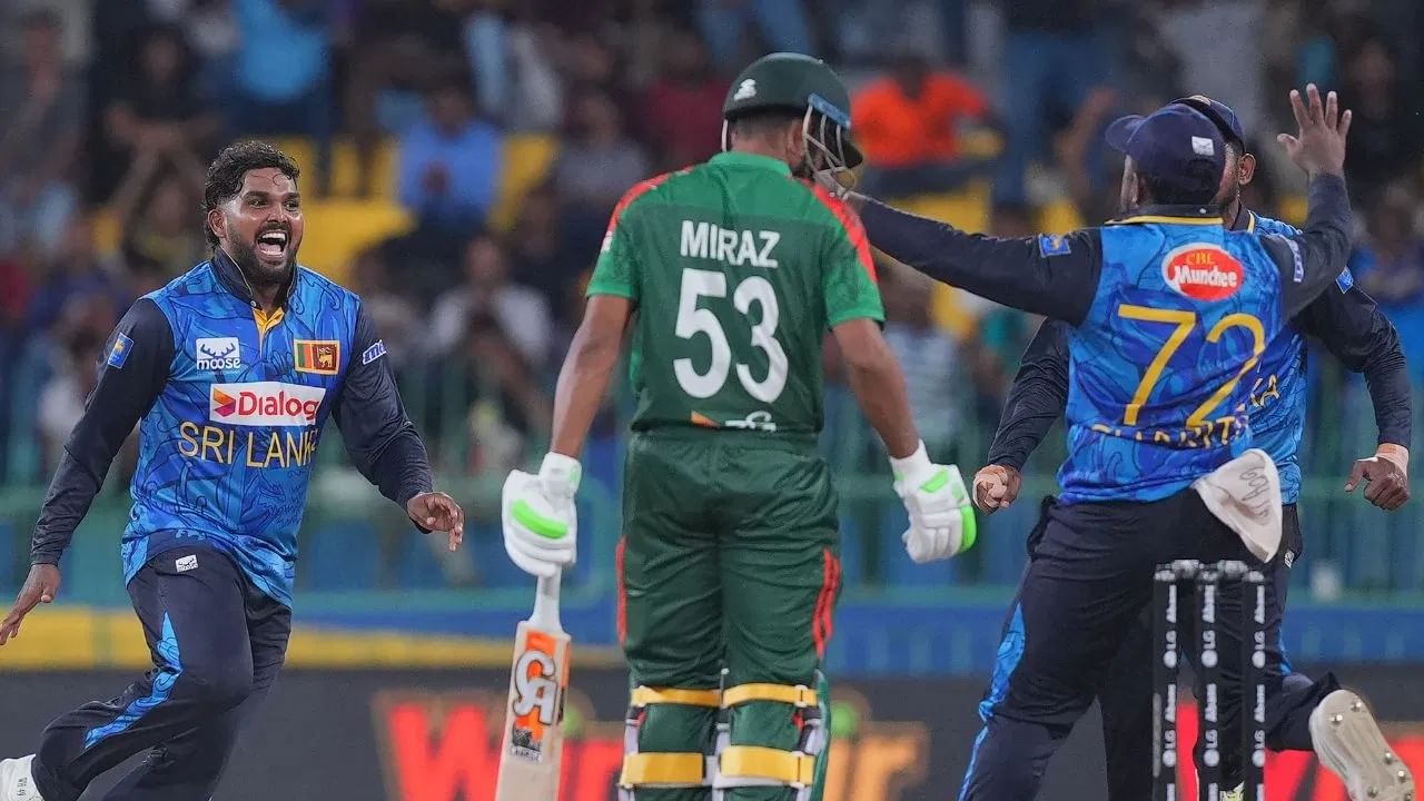 SL vs BAN : बांगलादेशची पडझड, 5 धावांमध्येच 7 विकेट्स, श्रीलंका 77 रन्सने विजयी