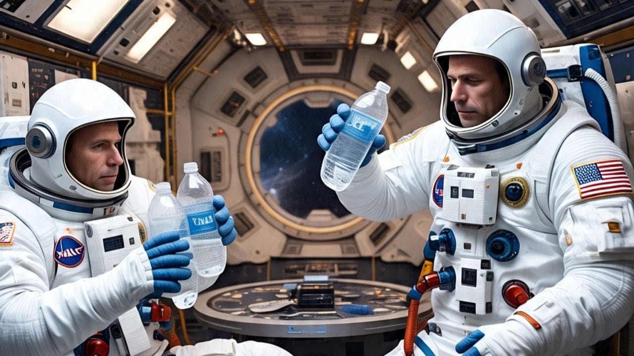 अंतराळात पाण्याची कमतरता असल्याने आंतरराष्ट्रीय अंतराळ स्थानकावर आंघोळ करता येत नाही, अंतराळवीर फक्त ओल्या कपड्याने शरीर स्वच्छ करतात.