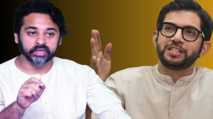Aaditya Thackeray : चड्डी-बनियानने अधिवेशन गाजवलं! आदित्य ठाकरे-नीलेश राणेंमध्ये चांगलीच जुंपली Aaditya Thackeray : चड्डी-बनियानने अधिवेशन गाजवलं! आदित्य ठाकरे-नीलेश राणेंमध्ये चांगलीच जुंपली