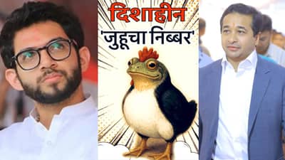 उंची पेंग्विनसारखी, चाल बदकासारखी... ठाकरे गट आक्रमक, म्हणाले जुहूचा निब्बर...