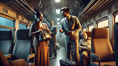 ट्रेनच्या AC कोचमध्ये झोपलेले नवरा - बायको,  GRP ने विचारलं, काय करत होते? सत्य समोर येताच गाडीत माजली खळबळ