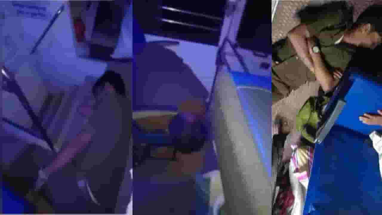 MSRTC Bus : ऑन ड्युटी 'लालपरी'त चढली झिंग... दारूच्या नशेत चालक अन् वाहक, पुढे काय घडलं बघा Video